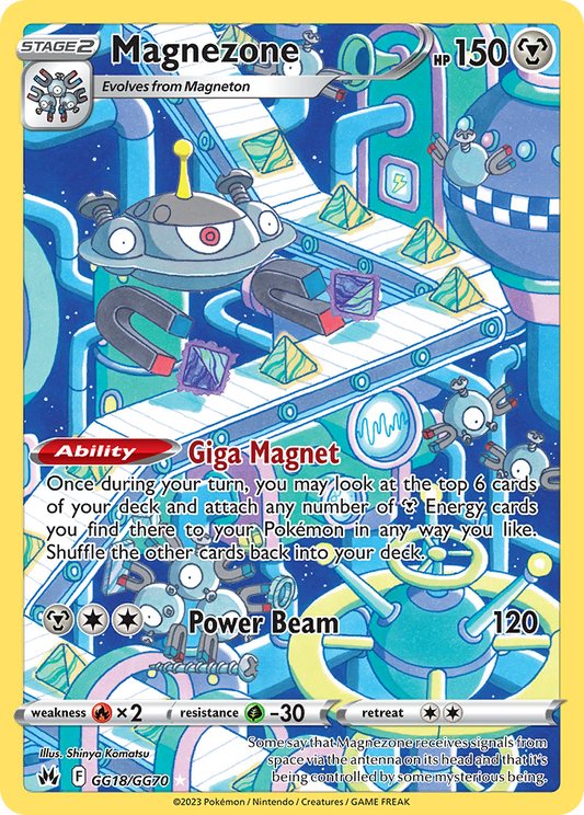 Magnezone Holo 018/70 Crown Zenith Galarian Gallery Pokémon Card