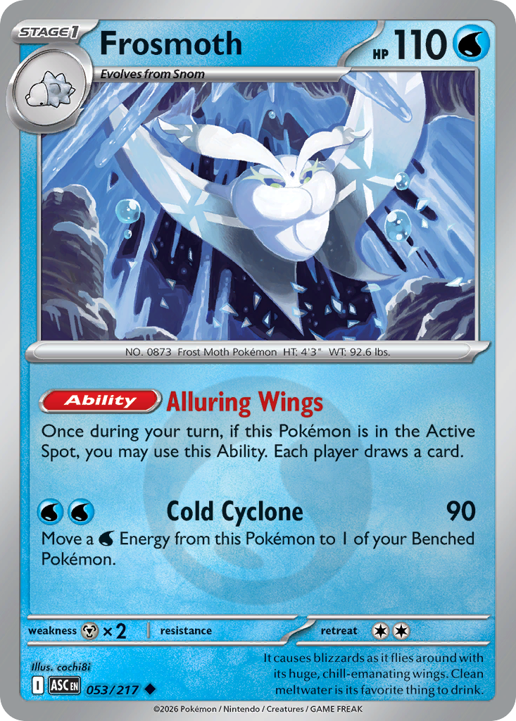 Frosmoth Reverse 053/217 Ascended Heroes Pokémon Card