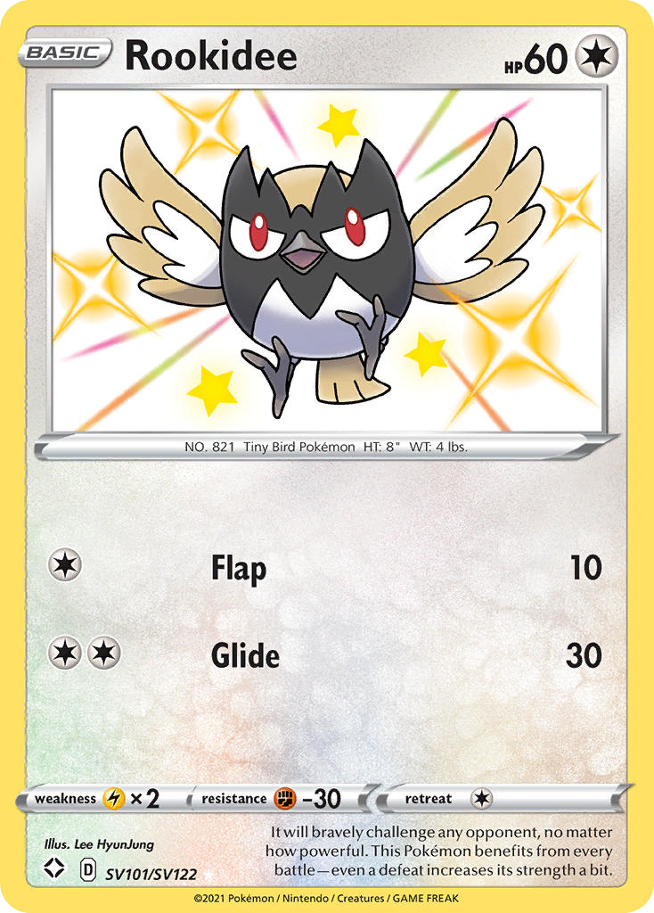 Rookidee Holo 101/122 Shining Fates Shiny Vault Pokémon Card
