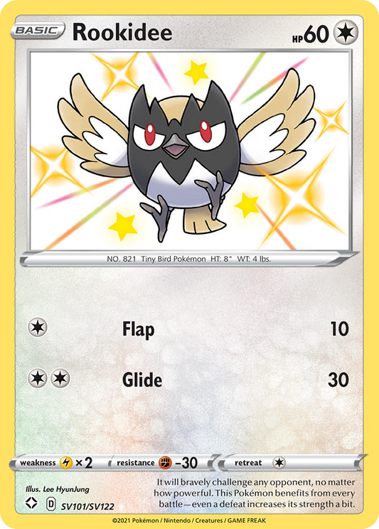 Rookidee Holo 101/122 Shining Fates Shiny Vault Pokémon Card