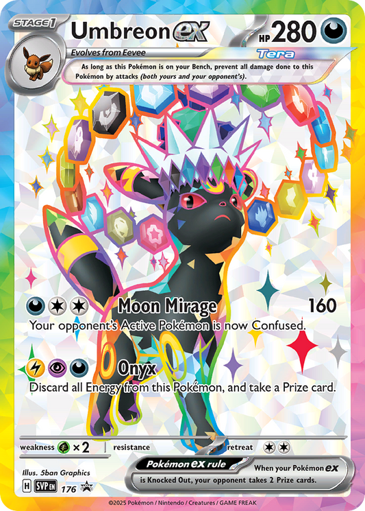 Umbreon ex Holo 176/225 SVP Black Star Promos Pokémon Card