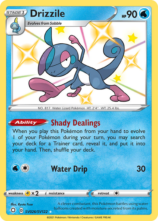 Drizzile Holo 026/122 Shining Fates Shiny Vault Pokémon Card