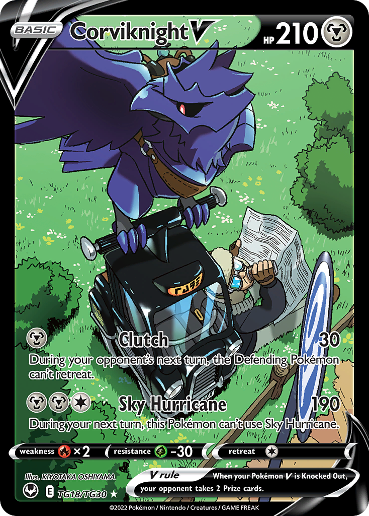 Corviknight V Holo 018/30 Silver Tempest Trainer Gallery Pokémon Card