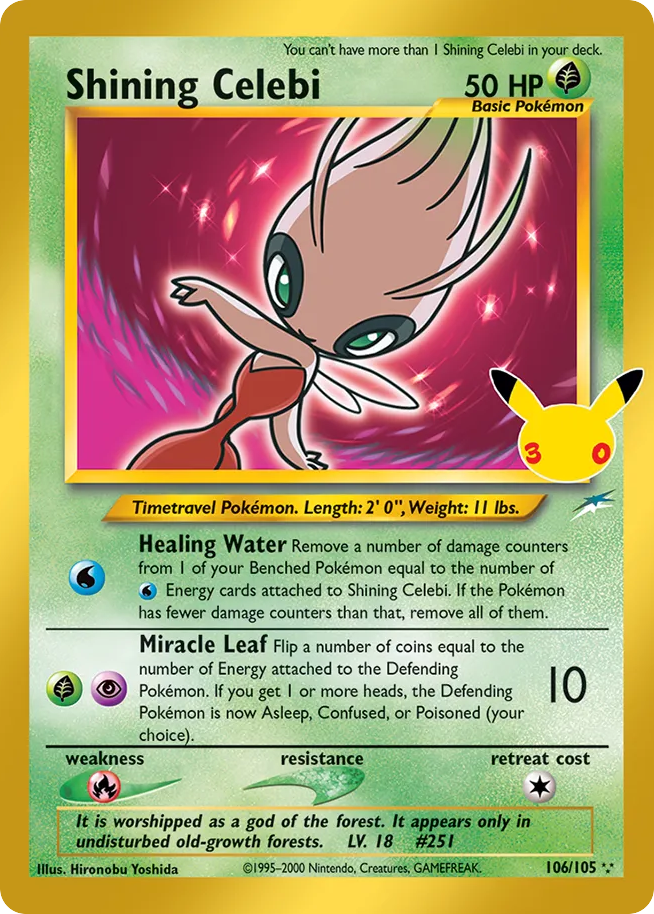 Palkia Normal 022/0 30th Classic Collection Pokémon Card