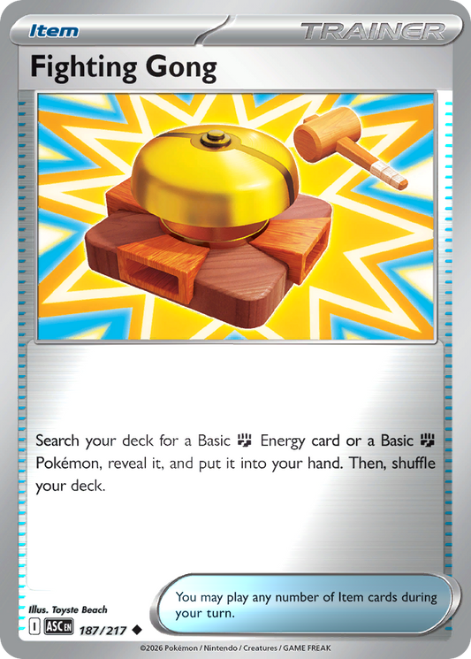 Fighting Gong Reverse 187/217 Ascended Heroes Pokémon Card