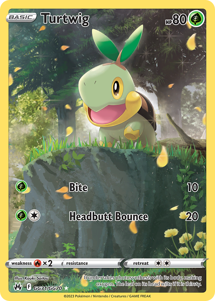 Turtwig Holo 031/70 Crown Zenith Galarian Gallery Pokémon Card
