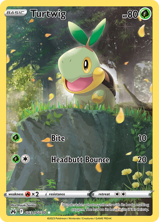 Turtwig Holo 031/70 Crown Zenith Galarian Gallery Pokémon Card