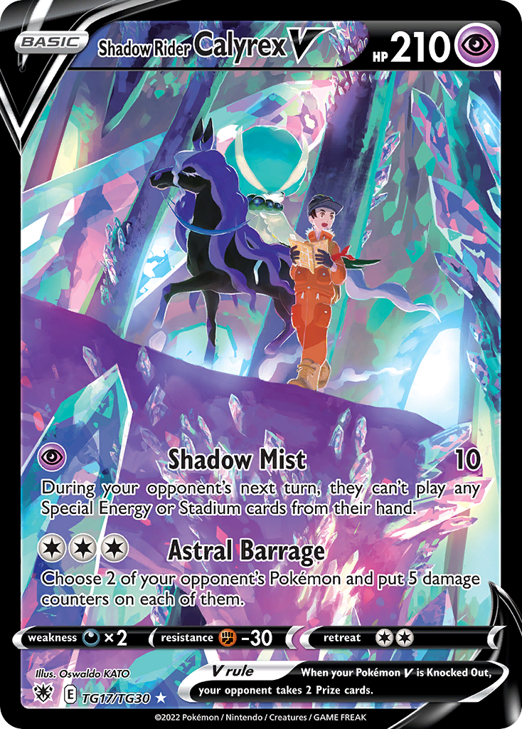 Shadow Rider Calyrex V Holo 017/30 Astral Radiance Trainer Gallery Pokémon Card