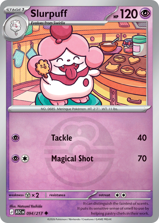 Slurpuff Reverse 094/217 Ascended Heroes Pokémon Card