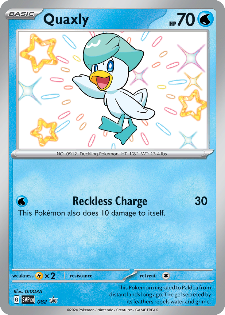 Quaxly Holofoil 082/225 SVP Black Star Promos Pokémon Card
