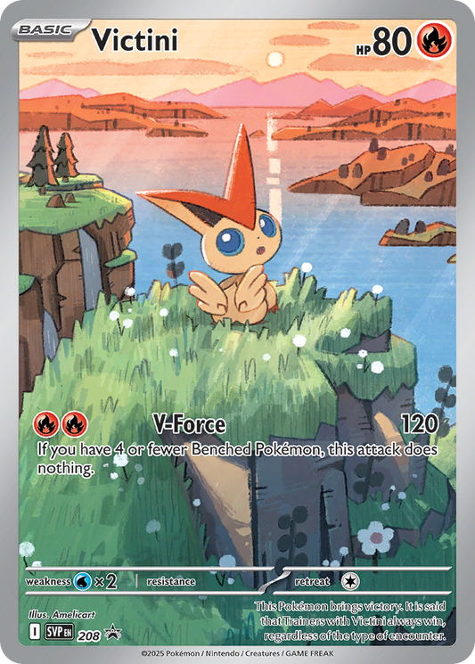 Victini Holo 208/225 SVP Black Star Promos Pokémon Card