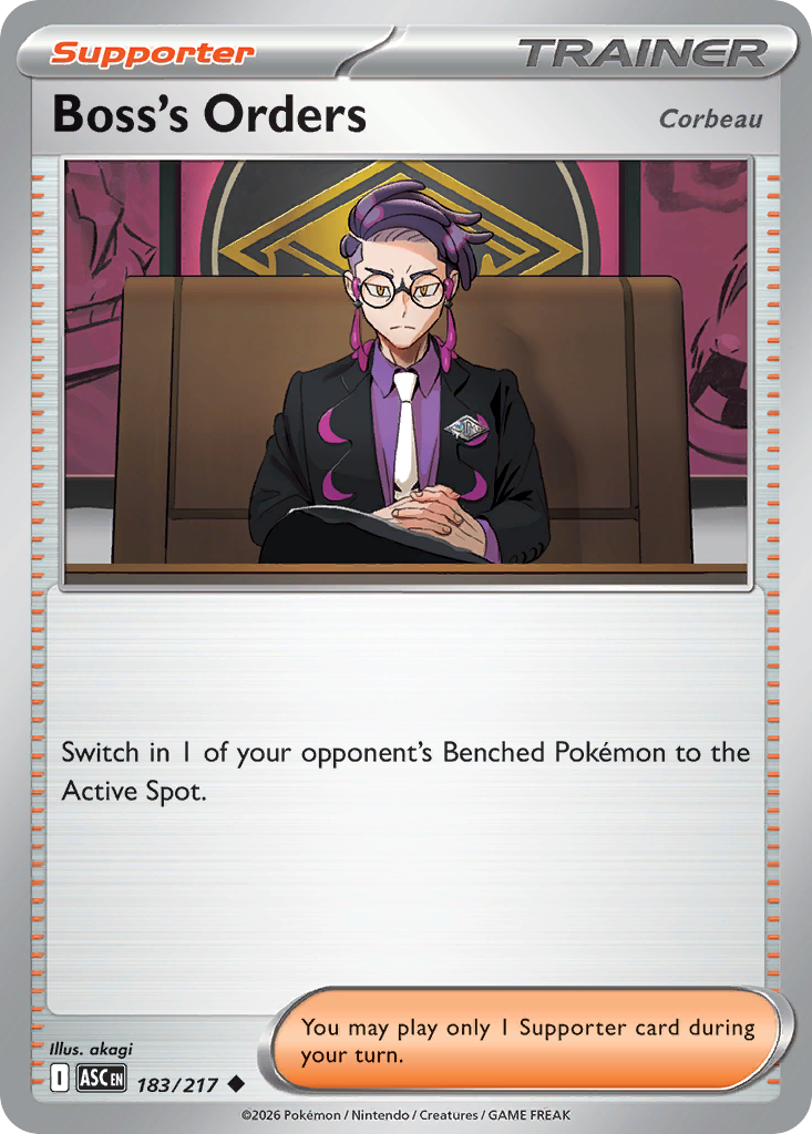Boss's Orders Non-Holo 183/217 Ascended Heroes Pokémon Card