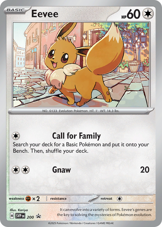 Eevee Holo 200/225 SVP Black Star Promos Pokémon Card