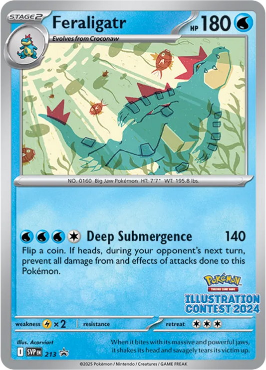 Feraligatr Normal 213/225 SVP Black Star Promos Pokémon Card