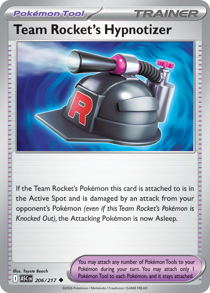 Team Rocket's Hypnotizer Non-Holo 206/217 Ascended Heroes Pokémon Card