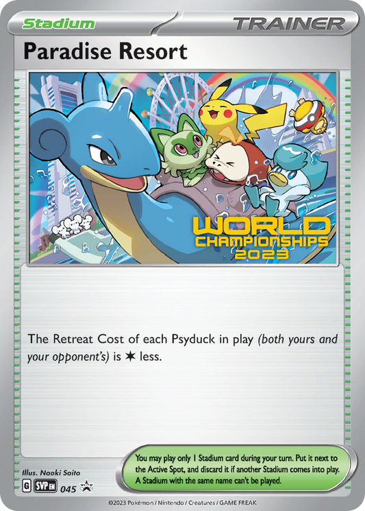 Paradise Resort Normal 045/225 SVP Black Star Promos Pokémon Card