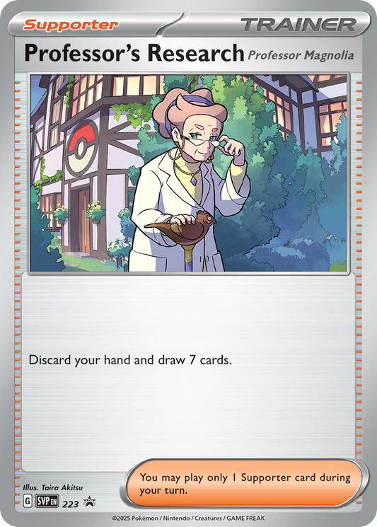 Professor's Research Normal 223/225 SVP Black Star Promos Pokémon Card