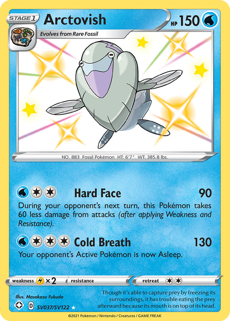 Arctovish Holo 037/122 Shining Fates Shiny Vault Pokémon Card