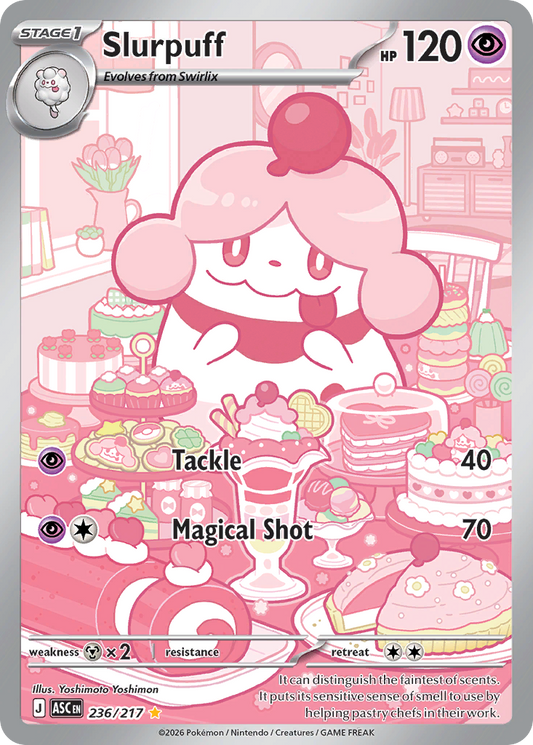 Slurpuff Holofoil 236/217 Ascended Heroes Pokémon Card
