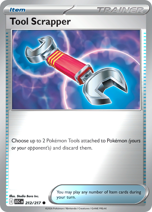 Tool Scrapper Reverse 212/217 Ascended Heroes Pokémon Card