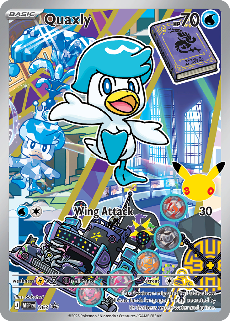 Quaxly Holo 063/0 MEP Black Star Promos Pokémon Card