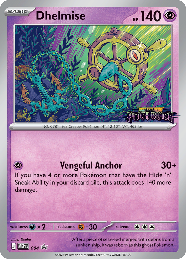 Dhelmise Holo 084/0 MEP Black Star Promos Pokémon Card