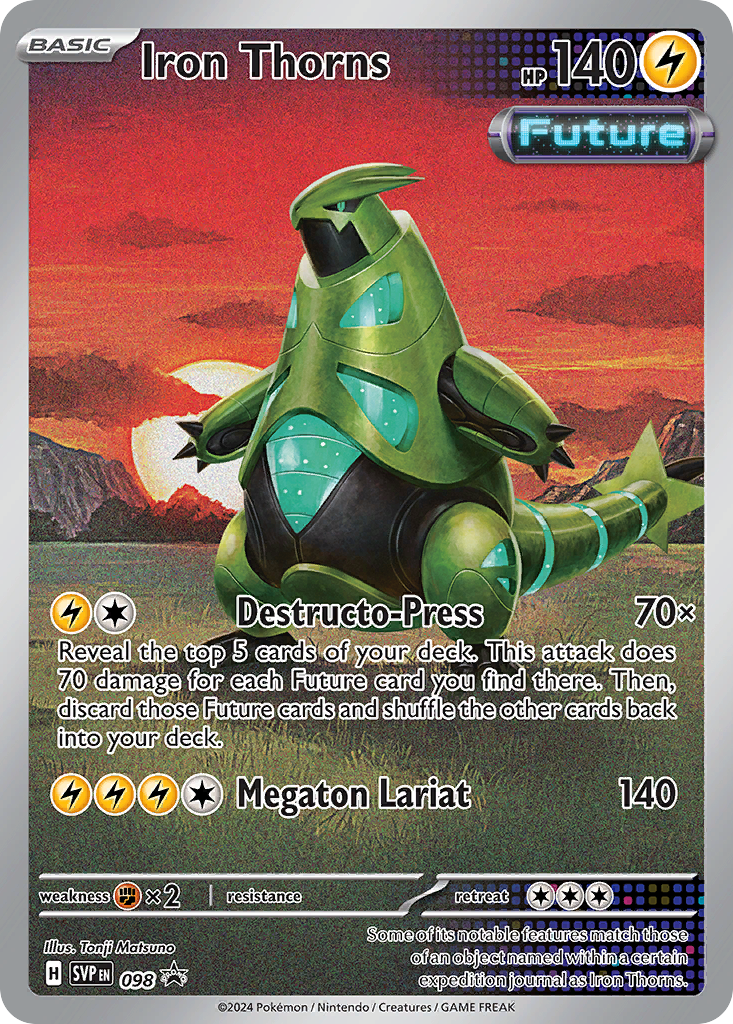 Iron Thorns Holofoil 098/225 SVP Black Star Promos Pokémon Card