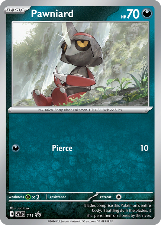 Pawniard Normal 111/225 SVP Black Star Promos Pokémon Card