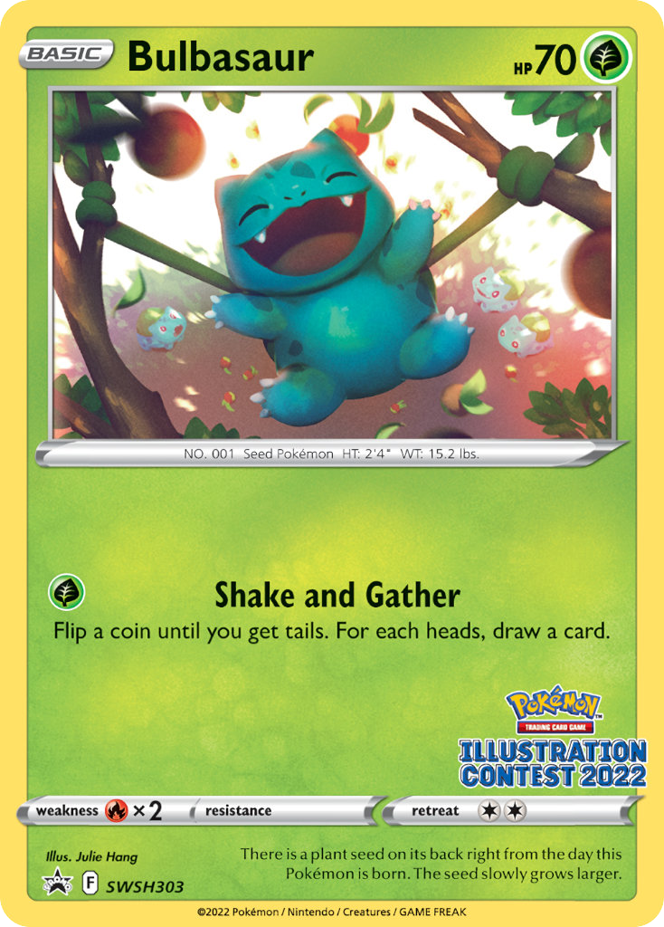 Bulbasaur Normal WH303/307 SWSH Black Star Promos Pokémon Card