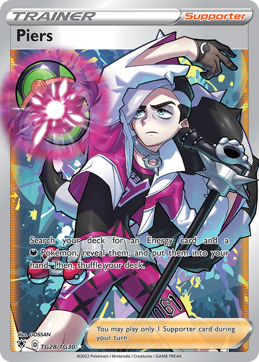 Piers Holo 028/30 Astral Radiance Trainer Gallery Pokémon Card