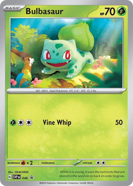 Bulbasaur Holo 046/225 SVP Black Star Promos Pokémon Card
