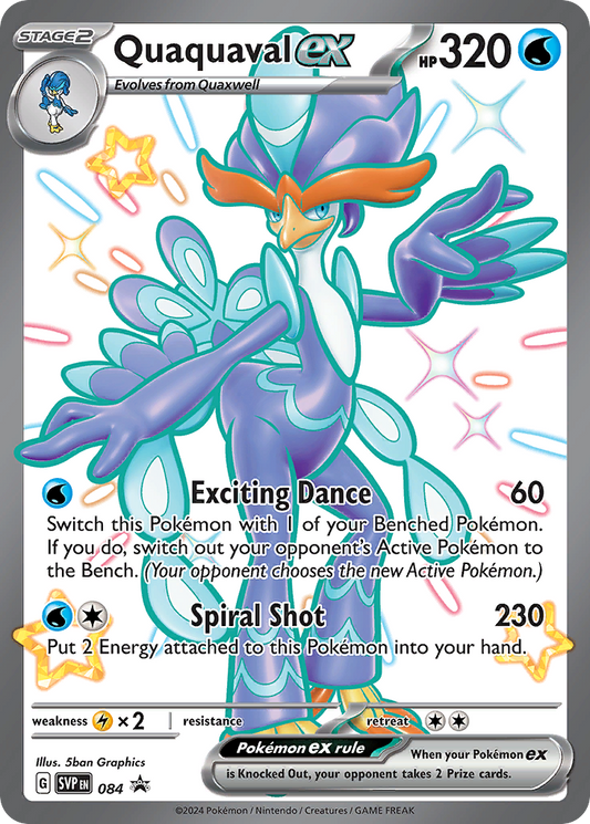 Quaquaval ex Holo 084/225 SVP Black Star Promos Pokémon Card