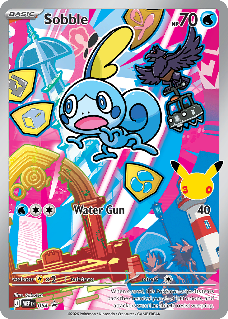Sobble Holo 054/0 MEP Black Star Promos Pokémon Card