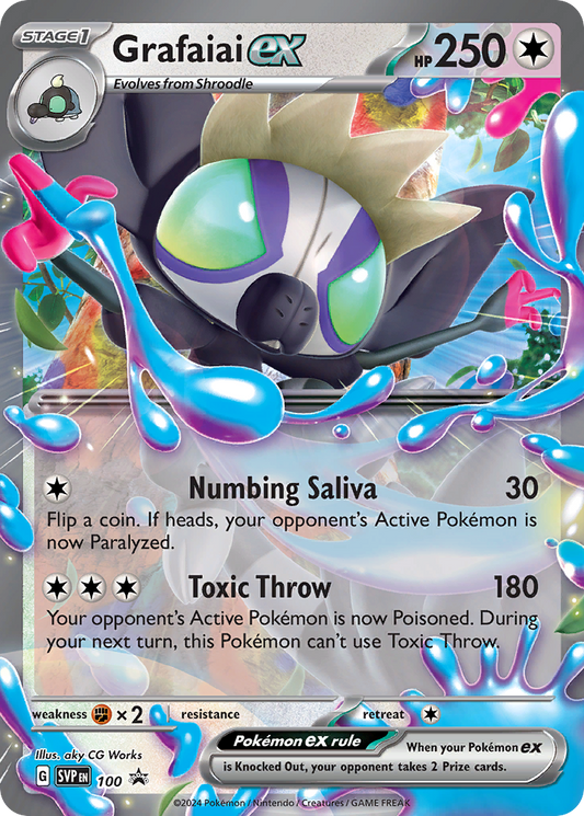 Grafaiai ex Holo 100/225 SVP Black Star Promos Pokémon Card