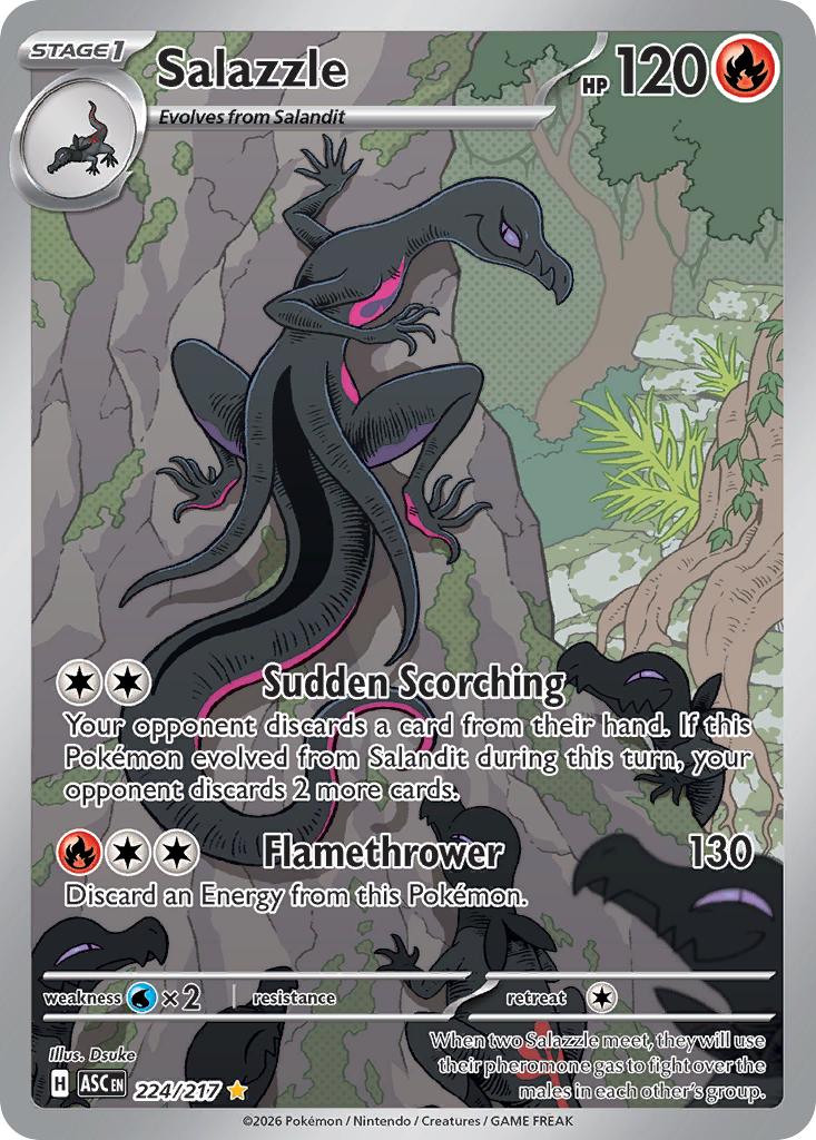 Salazzle Holofoil 224/217 Ascended Heroes Pokémon Card