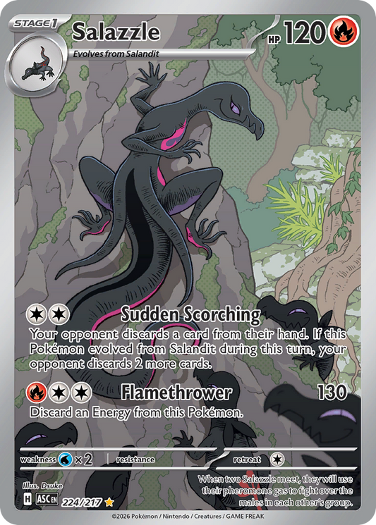 Salazzle Holofoil 224/217 Ascended Heroes Pokémon Card