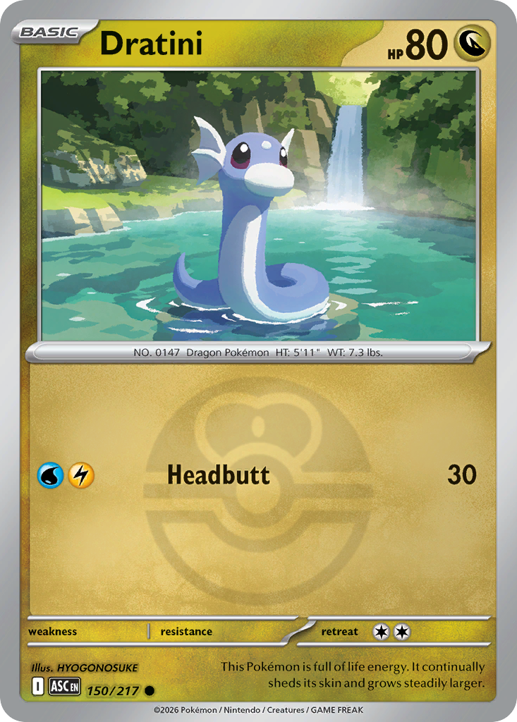 Dratini Reverse 150/217 Ascended Heroes Pokémon Card