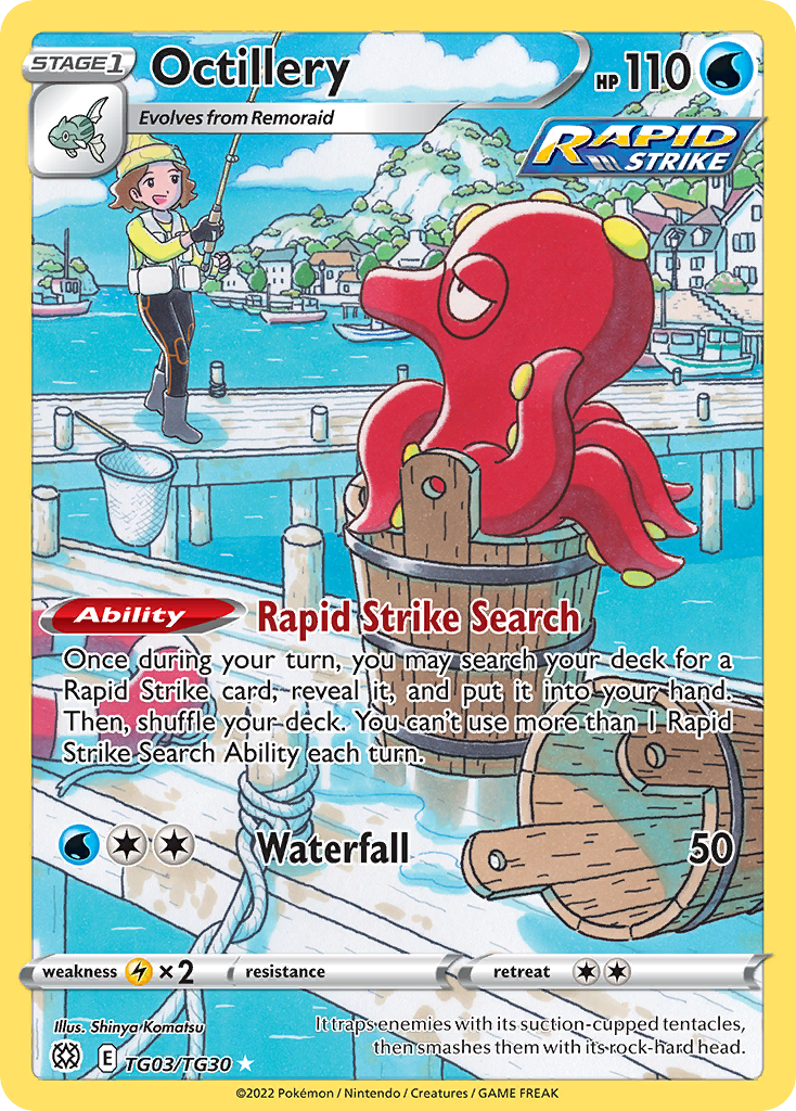 Octillery Holo 003/30 Brilliant Stars Trainer Gallery Pokémon Card
