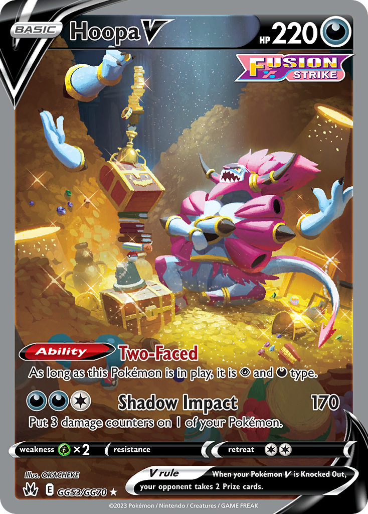 Hoopa V Holo 053/70 Crown Zenith Galarian Gallery Pokémon Card