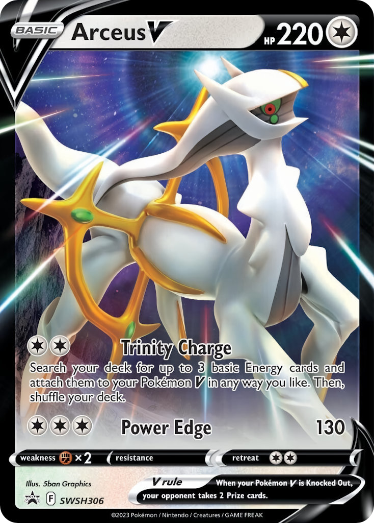 Arceus V Holo WH306/307 SWSH Black Star Promos Pokémon Card