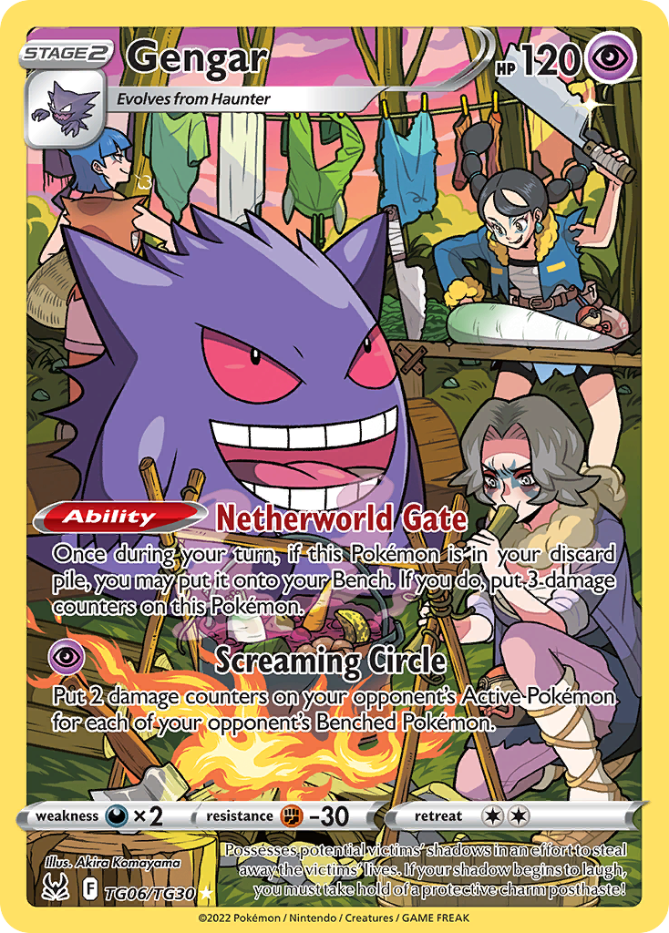 Gengar Holo 006/30 Lost Origin Trainer Gallery Pokémon Card