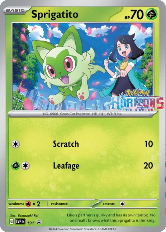 Sprigatito Holo 191/225 SVP Black Star Promos Pokémon Card