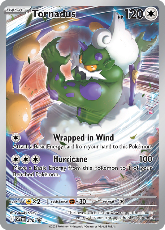 Tornadus Holo 210/225 SVP Black Star Promos Pokémon Card