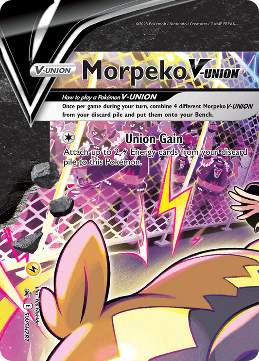 Morpeko V-UNION Holo WH287/307 SWSH Black Star Promos Pokémon Card