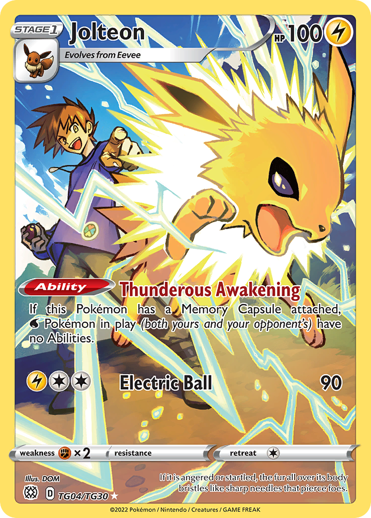 Jolteon Holo 004/30 Brilliant Stars Trainer Gallery Pokémon Card