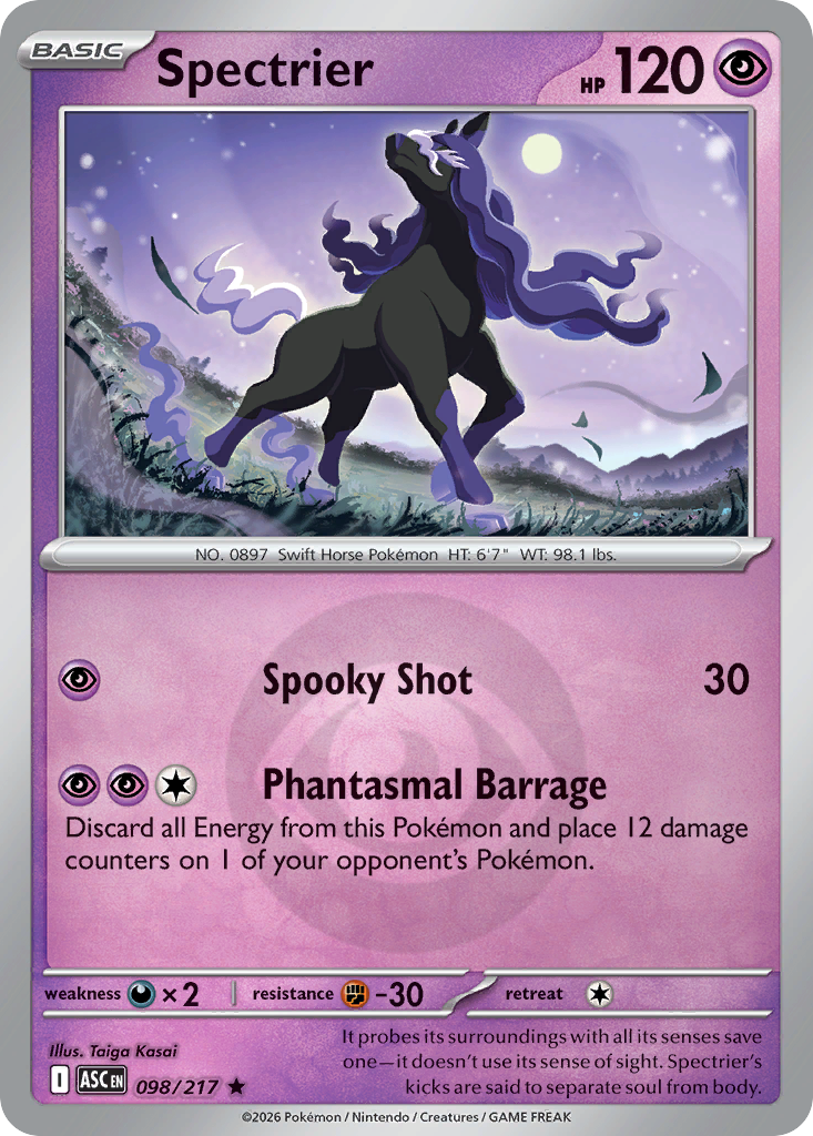 Spectrier Reverse 098/217 Ascended Heroes Pokémon Card