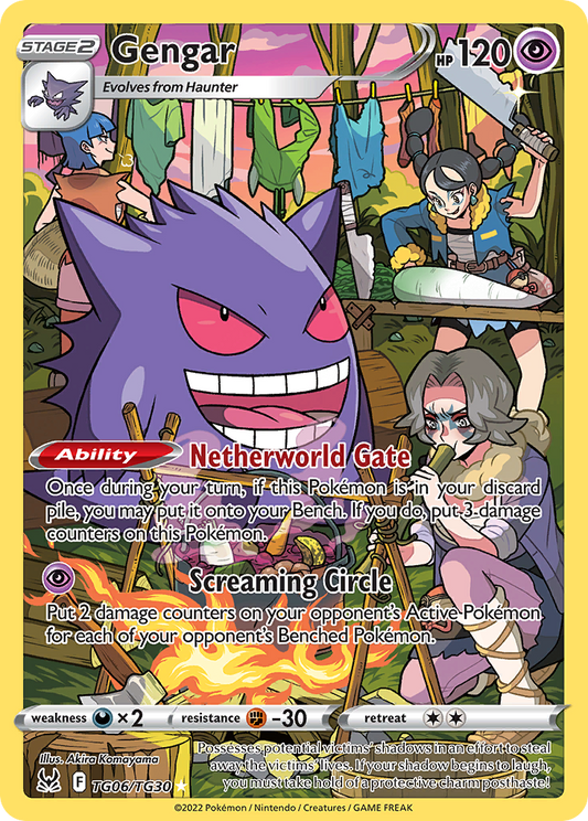 Gengar Holo 006/30 Lost Origin Trainer Gallery Pokémon Card