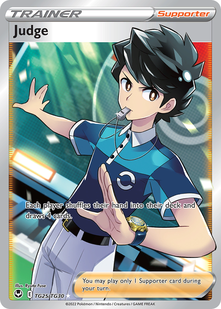 Judge Holo 025/30 Silver Tempest Trainer Gallery Pokémon Card