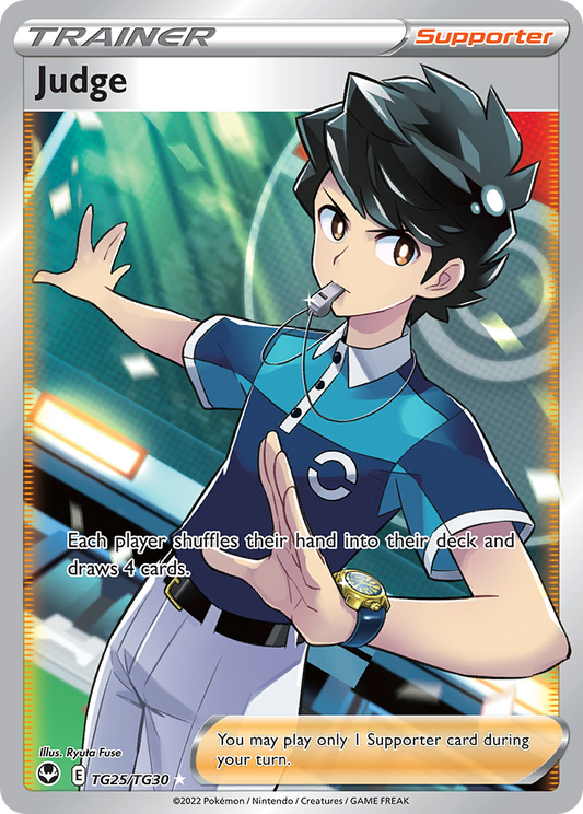 Judge Holo 025/30 Silver Tempest Trainer Gallery Pokémon Card