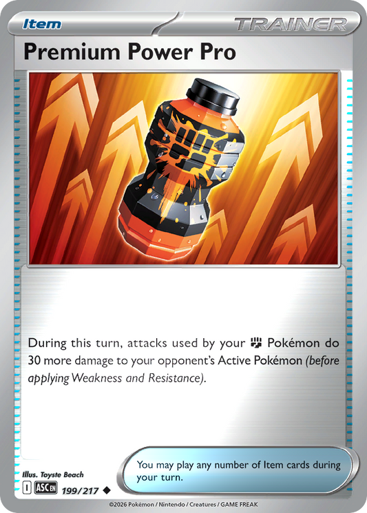 Premium Power Pro Reverse 199/217 Ascended Heroes Pokémon Card
